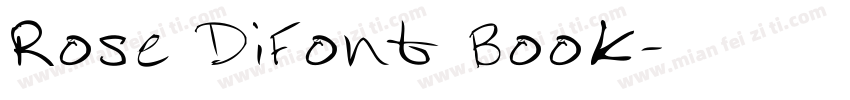 Rose DiFont Book字体转换